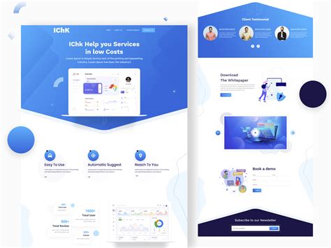 dribbble landing page